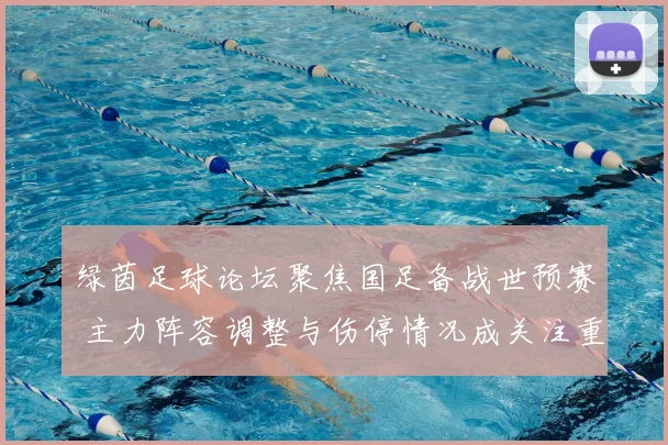 绿茵足球论坛聚焦国足备战世预赛 主力阵容调整与伤停情况成关注重点